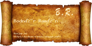 Bodnár Ramón névjegykártya