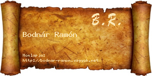 Bodnár Ramón névjegykártya